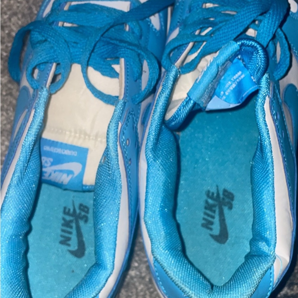 Nike SB Sky Blue and White Sneakers